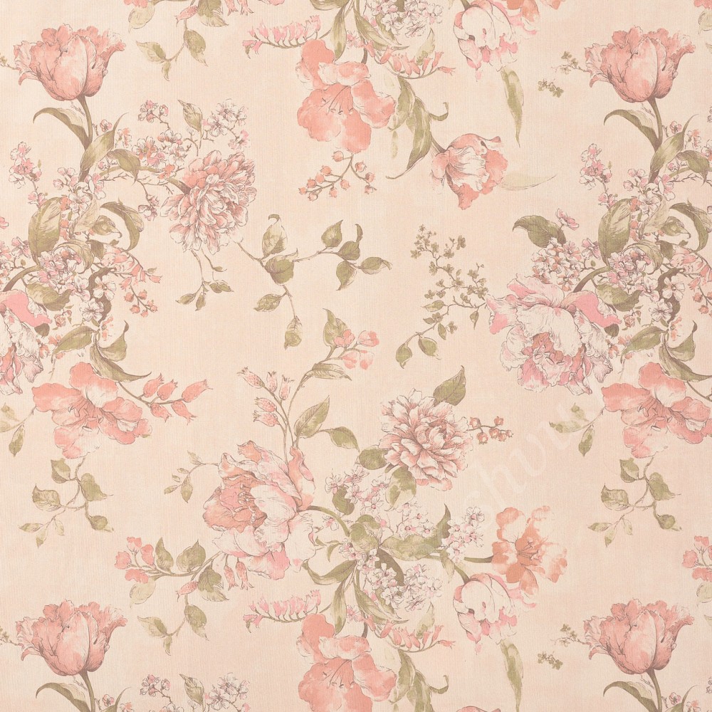 Ткань для штор портьерная Caledonia розовая