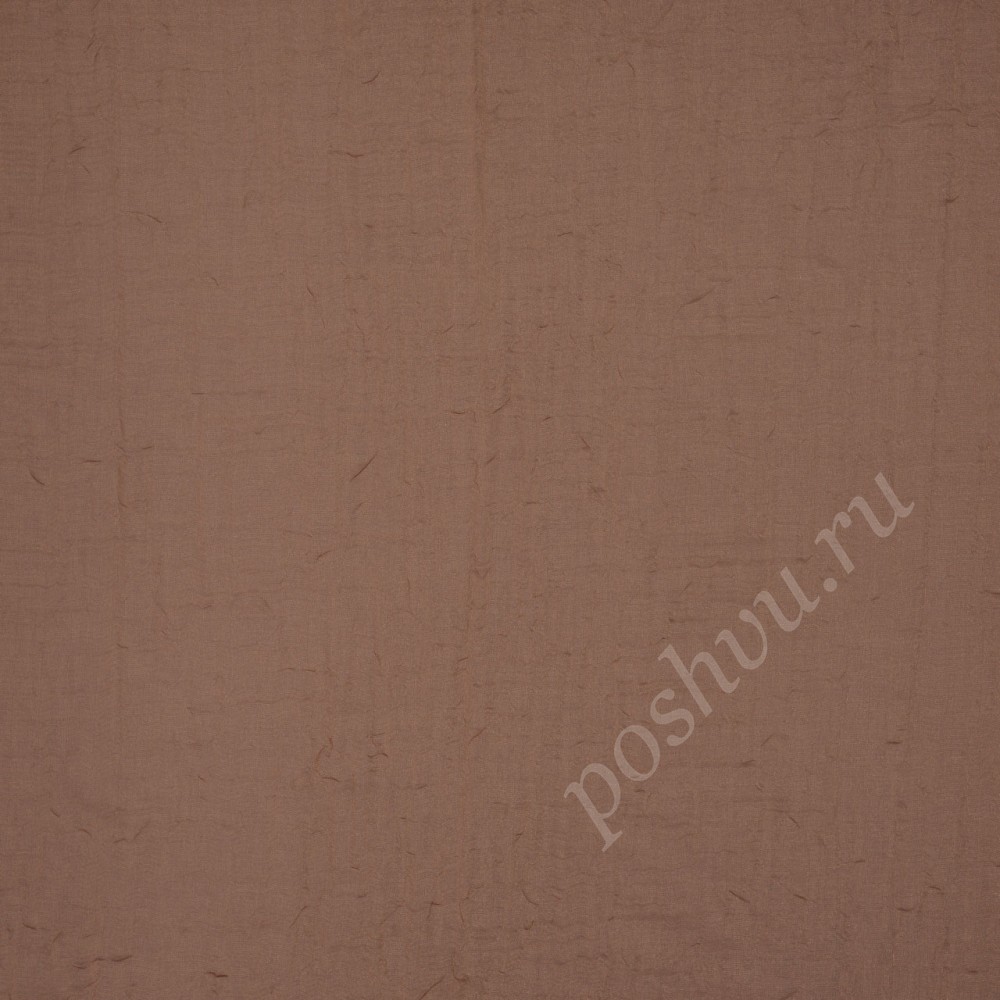 Ткань для штор Lux Simona Crush коричневая