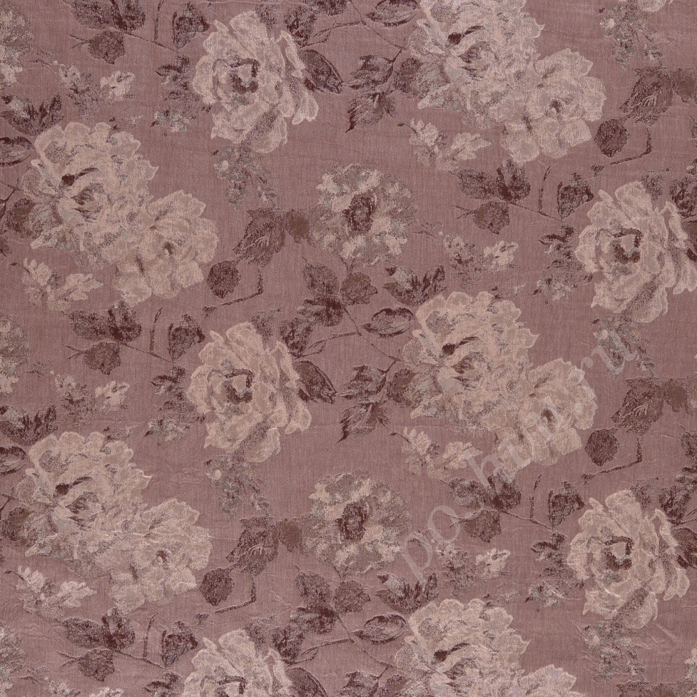 Ткань для штор портьерная Bridget розовая