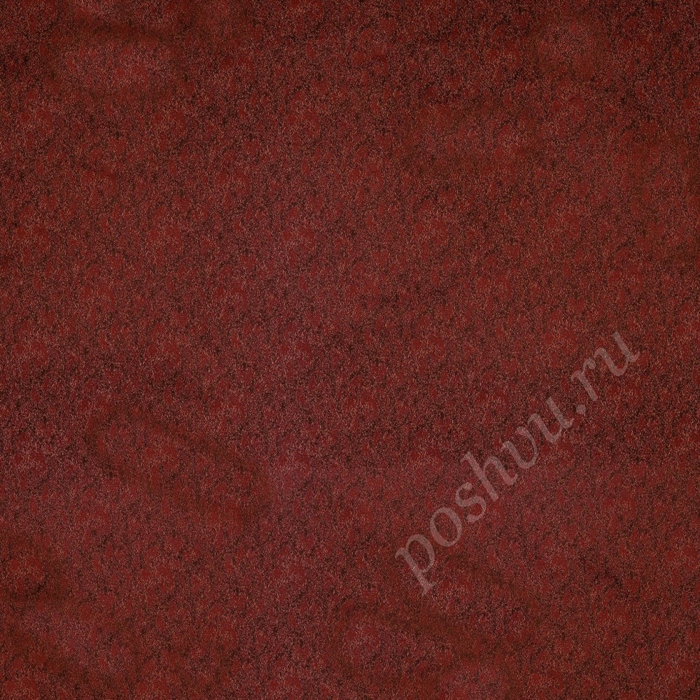 Ткань для штор портьерная Coral Kombin красная