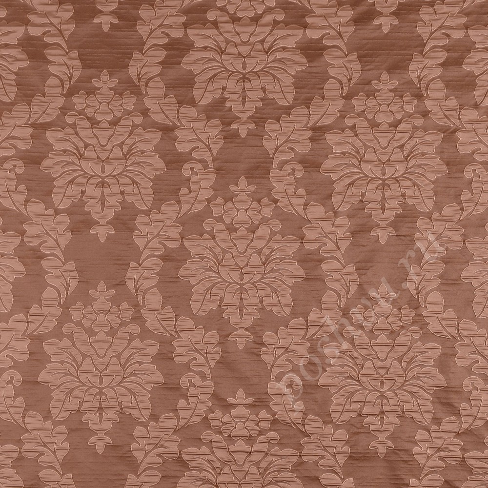 Ткань для штор портьерная Datca коричневая