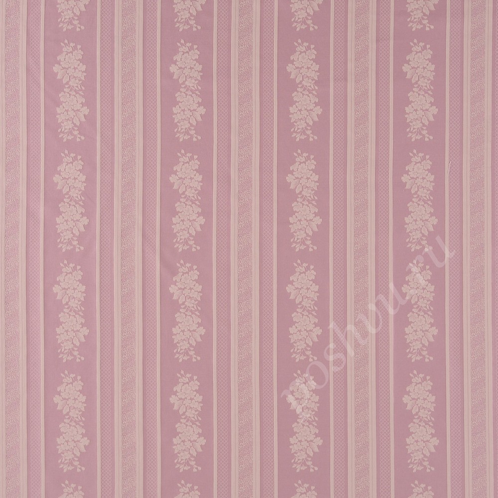 Ткань для штор портьерная Frida Kombin розовая