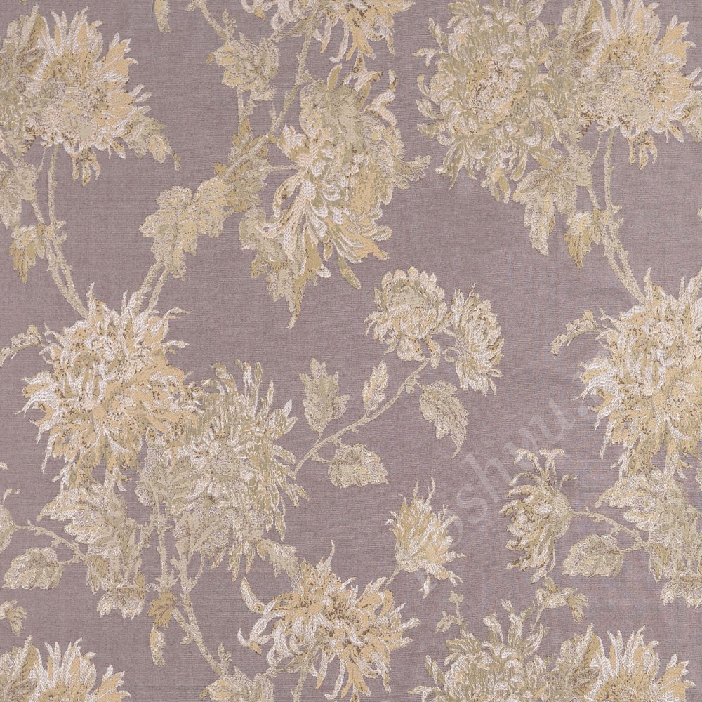 Ткань для штор портьерная Iris оливковая