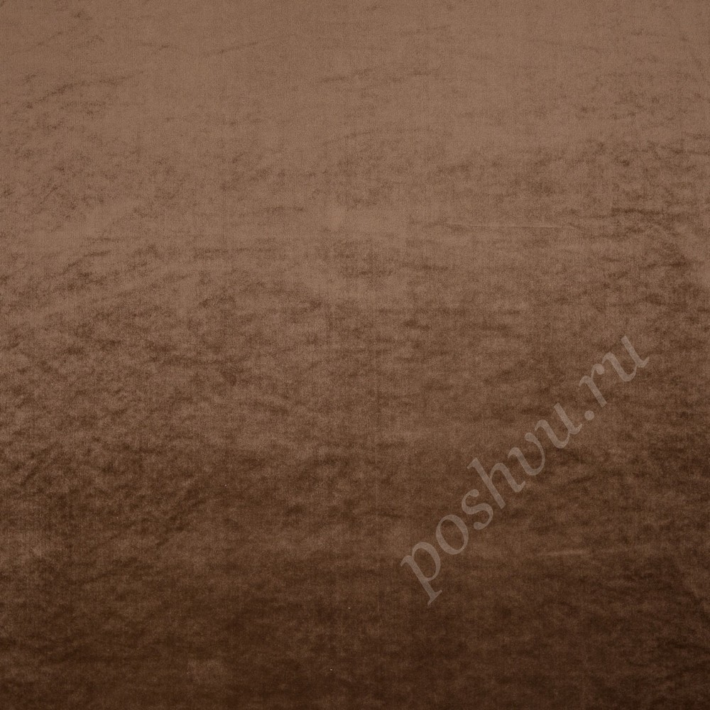 Ткань для штор портьерная Milano коричневая