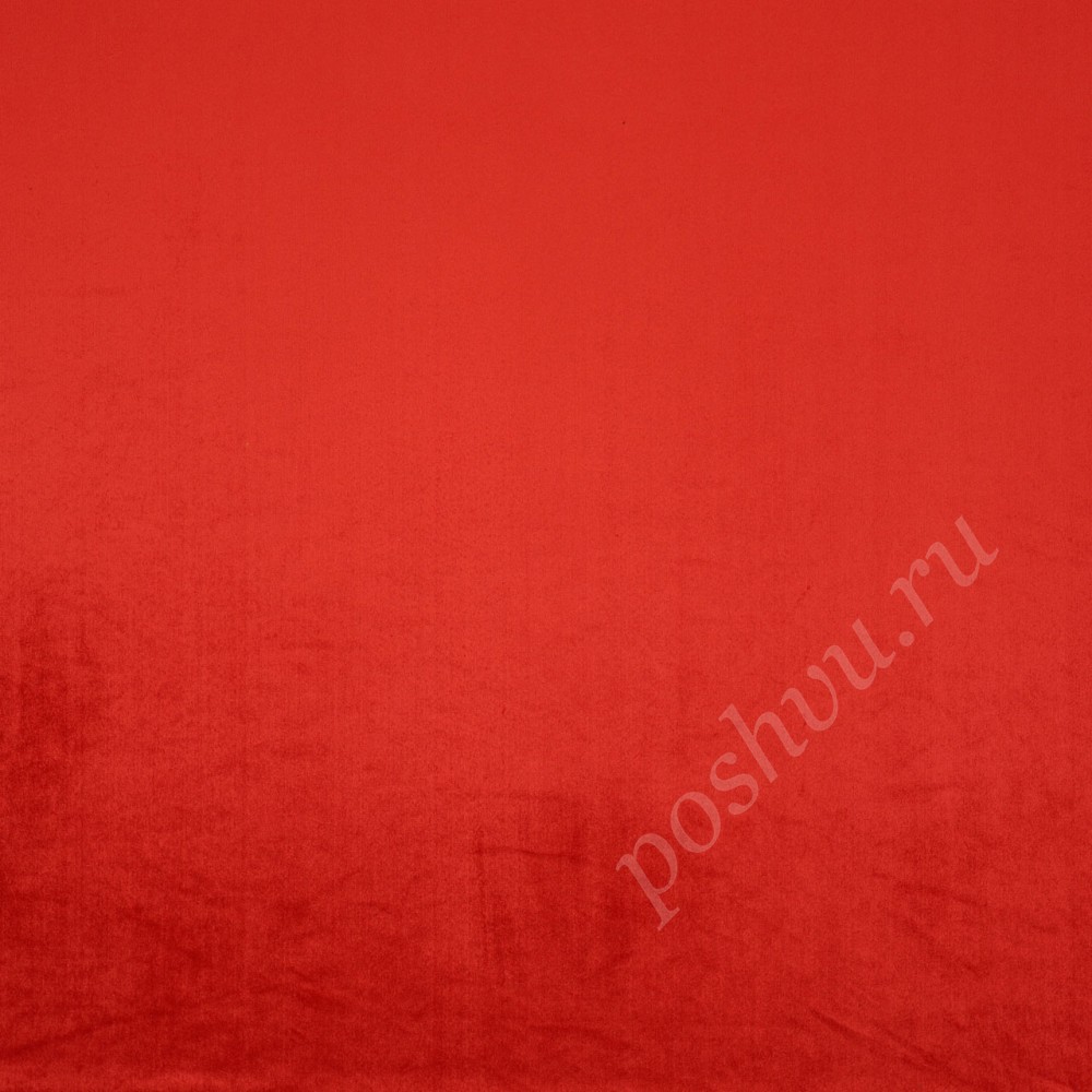 Ткань для штор портьерная Milano красная