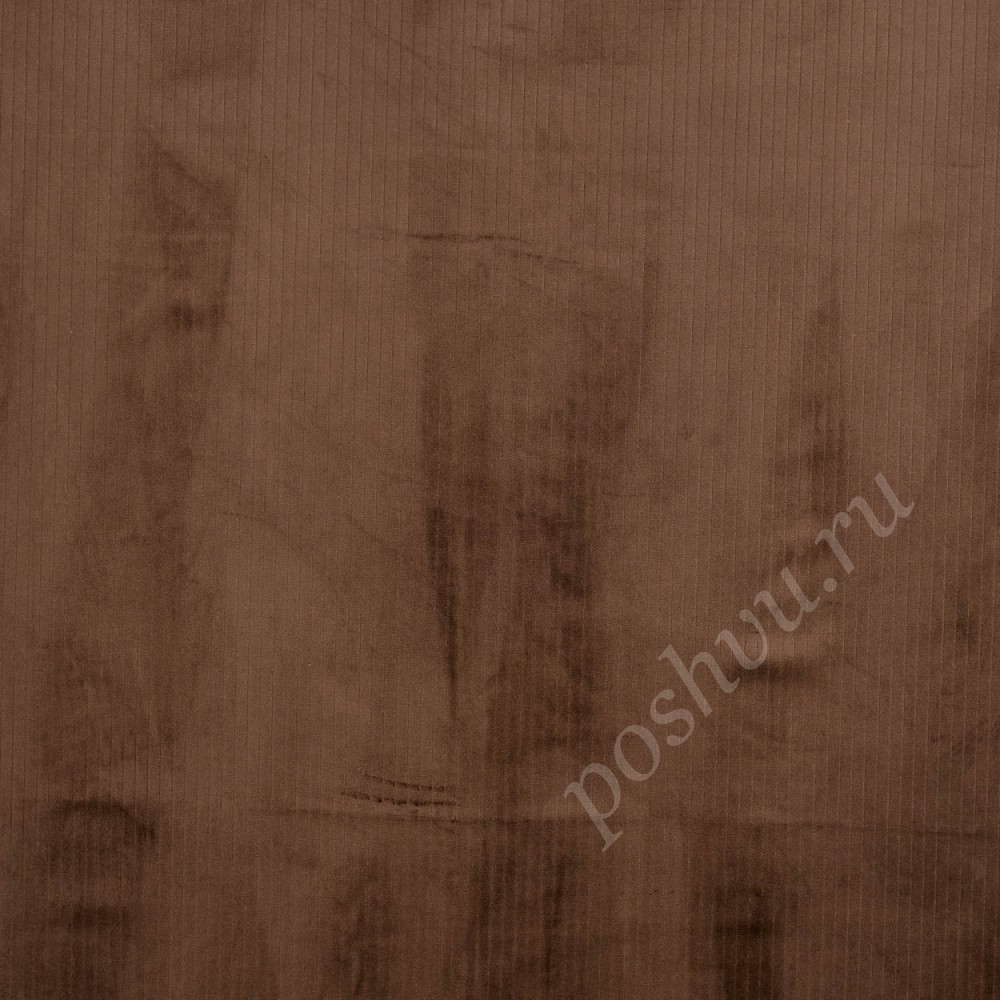 Ткань для штор портьерная Topaz коричневая