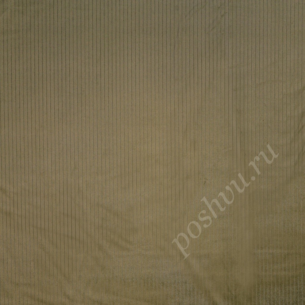 Ткань для штор портьерная Topaz оливковая