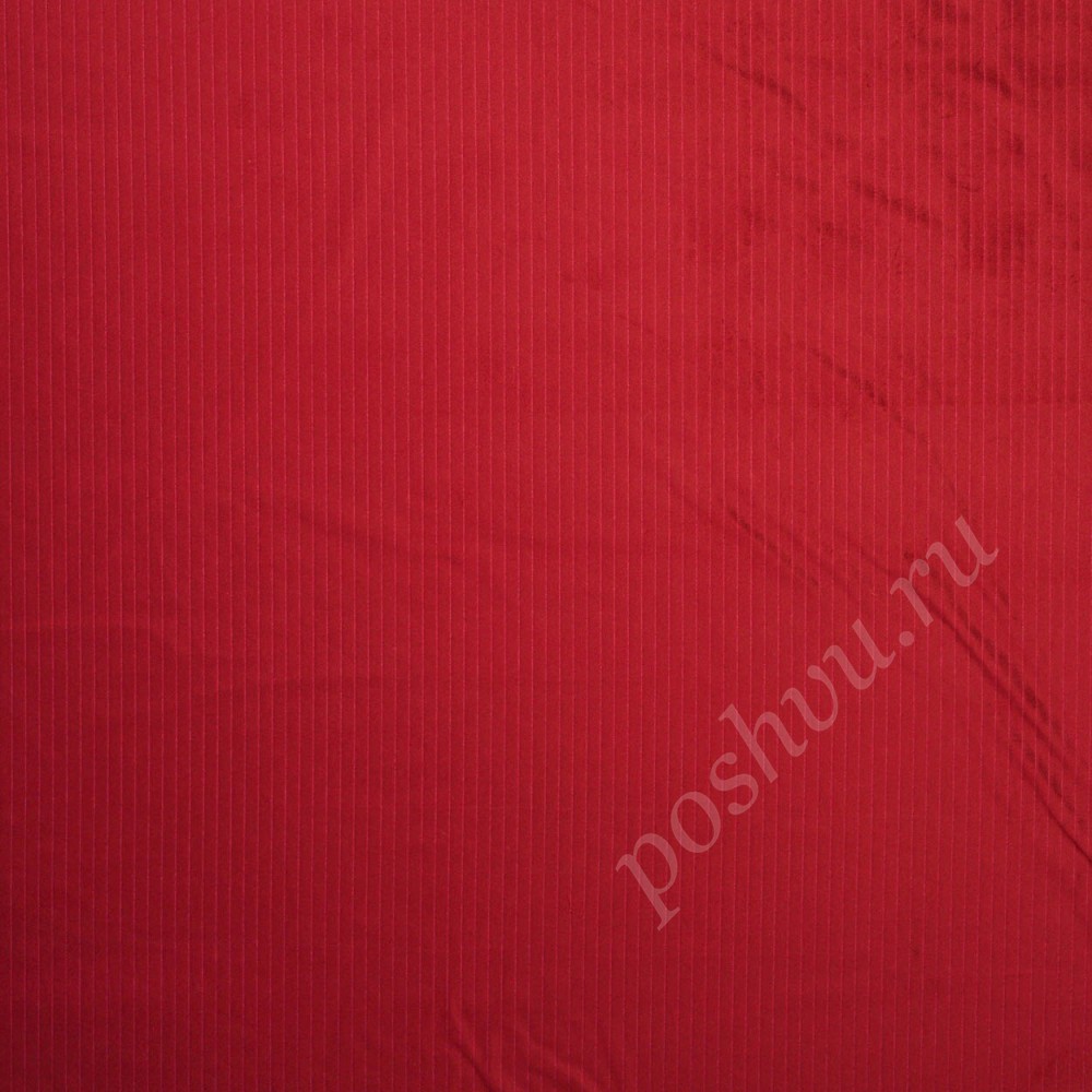Ткань для штор портьерная Topaz красная
