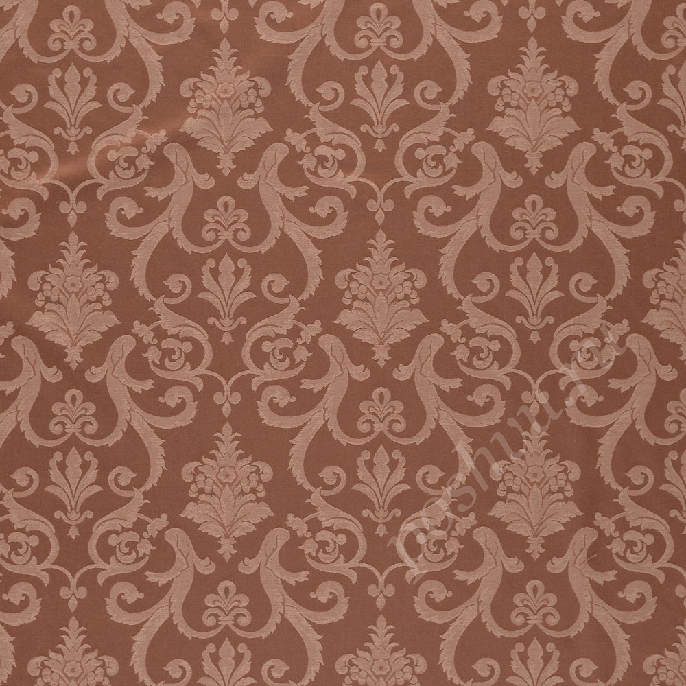 Ткань для штор портьерная Vivaldi коричневая