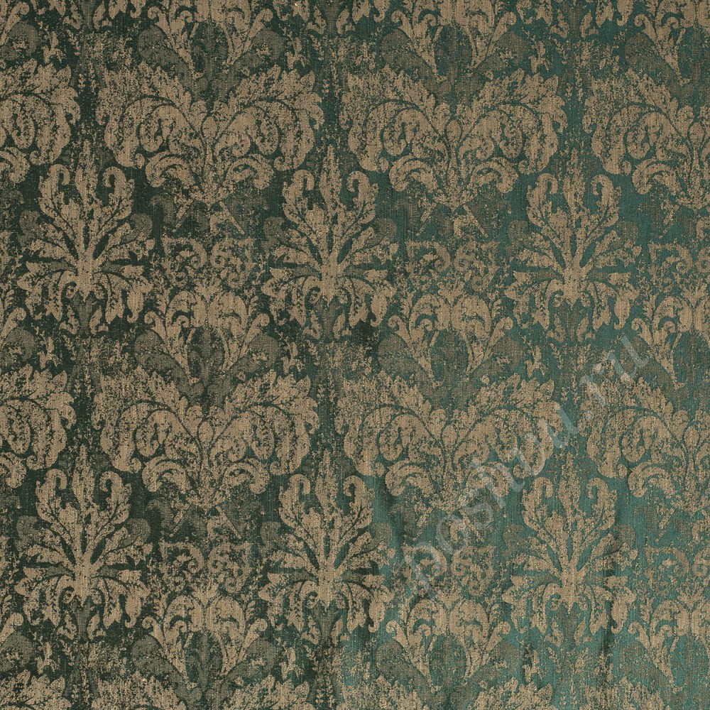 Ткань для штор портьерная Shura оливковая