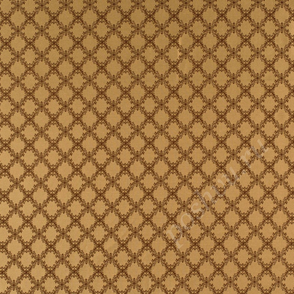 Ткань для штор портьерная Violet коричневая