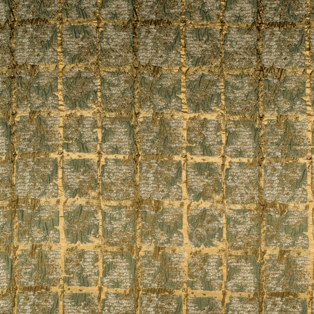 Ткань для штор портьерная Setka зеленая