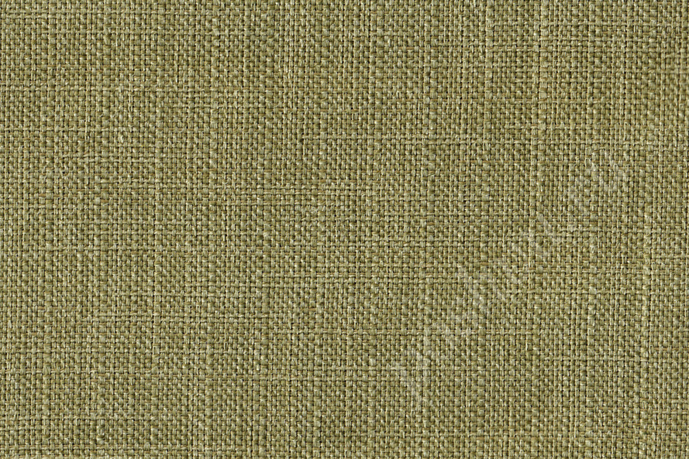 Мебельная ткань рогожка UNLIMITED однотонная оливкового цвета