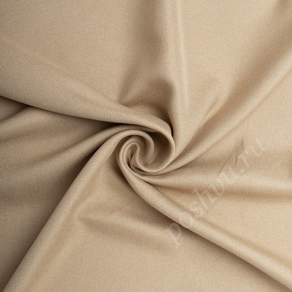 Портьерная ткань блэкаут под лен COSIMO бежевого цвета, выс.300см