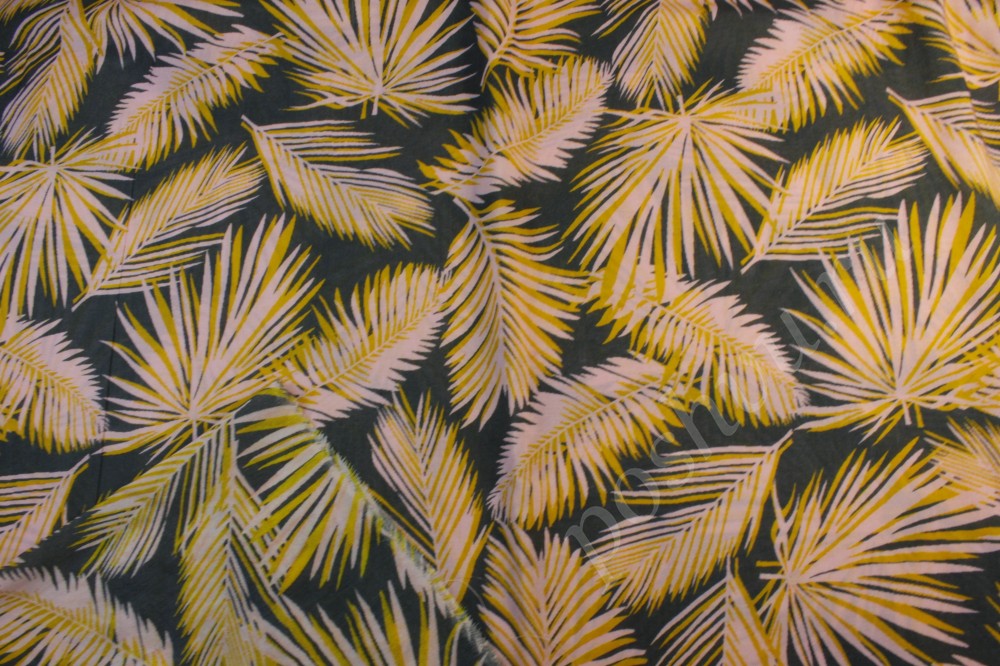 Ткань штапель Пальмовые листья