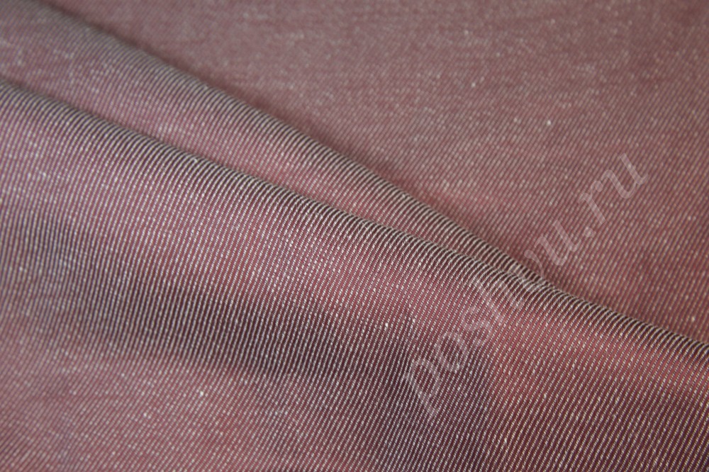 Ткань лен Max Mara Марсалового оттенка