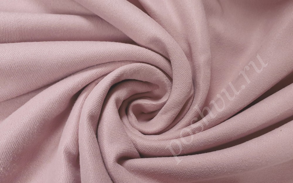 Портьерная ткань Канвас розового цвета