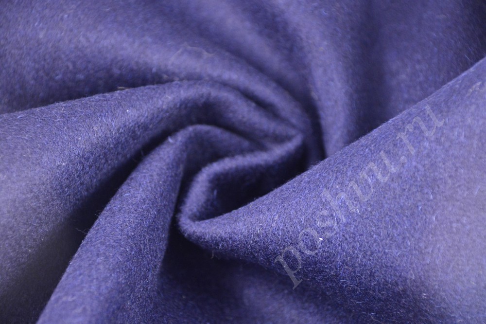 Шерстяная костюмная ткань темно-синего оттенка