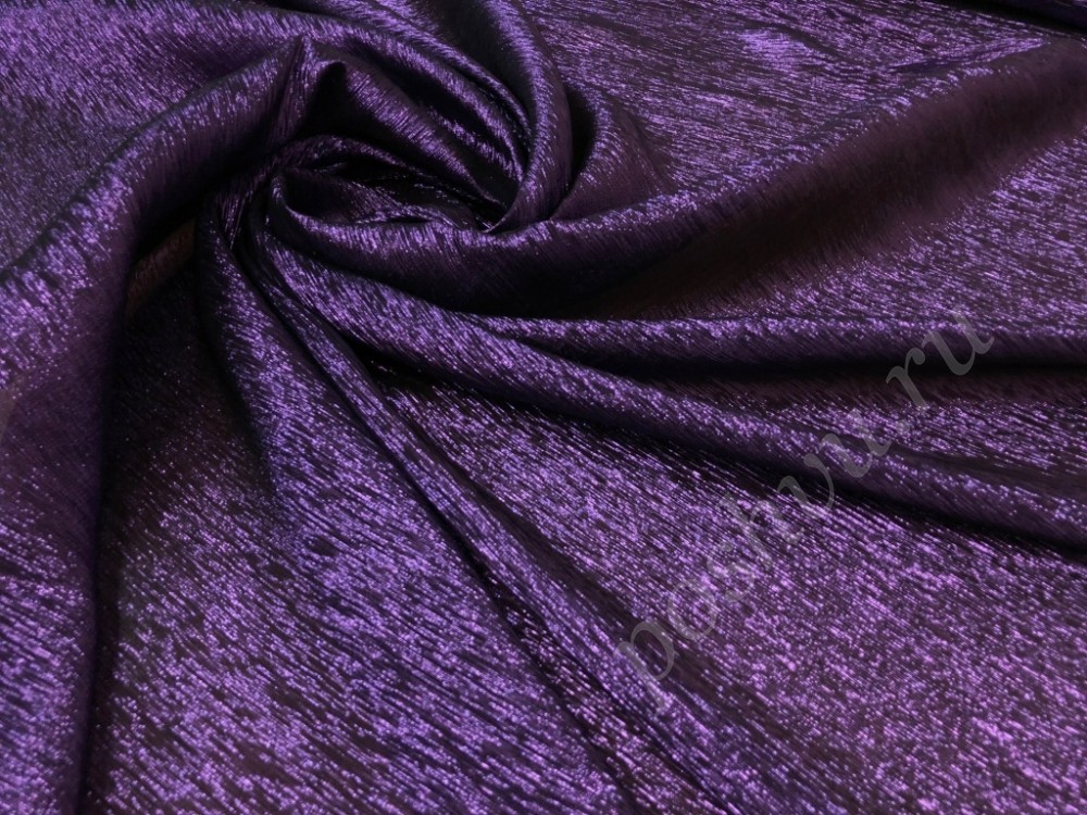 Шифон шёлковый блестящий фиолетовый