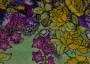 Оригинальная штапельная ткань с ярким цветочным принтом