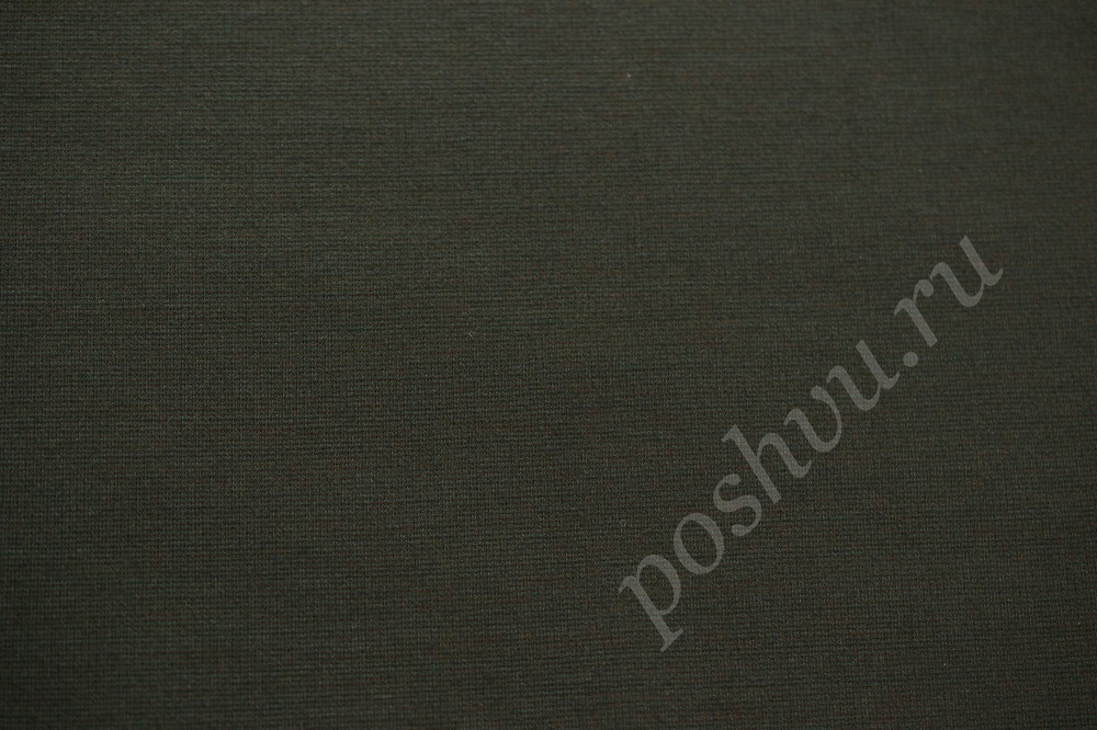 Ткань трикотаж оливково-серого оттенка