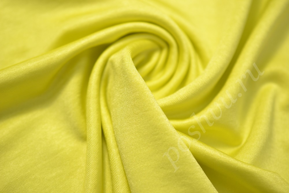Ткань трикотаж Сочный лимон
