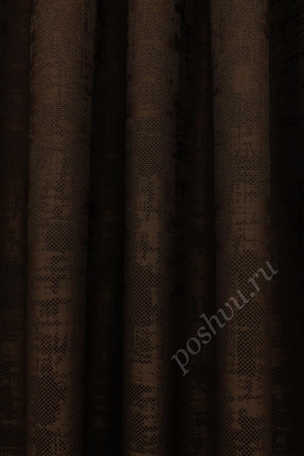 Портьерная ткань ROXANA Шоколадного цвета