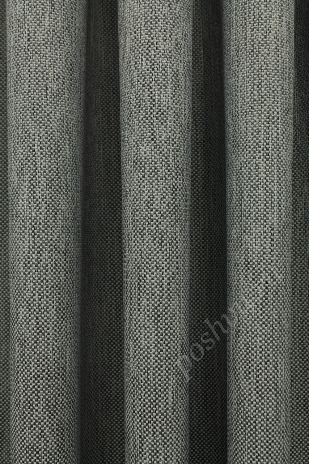 Портьерная ткань Roxy под рогожку Серого цвета