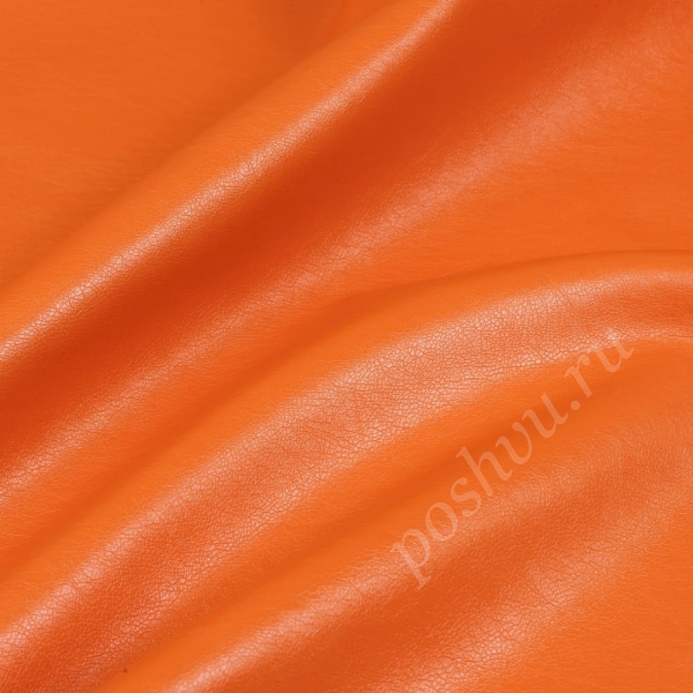 Кожа искусственная MORGAN оранжевого цвета