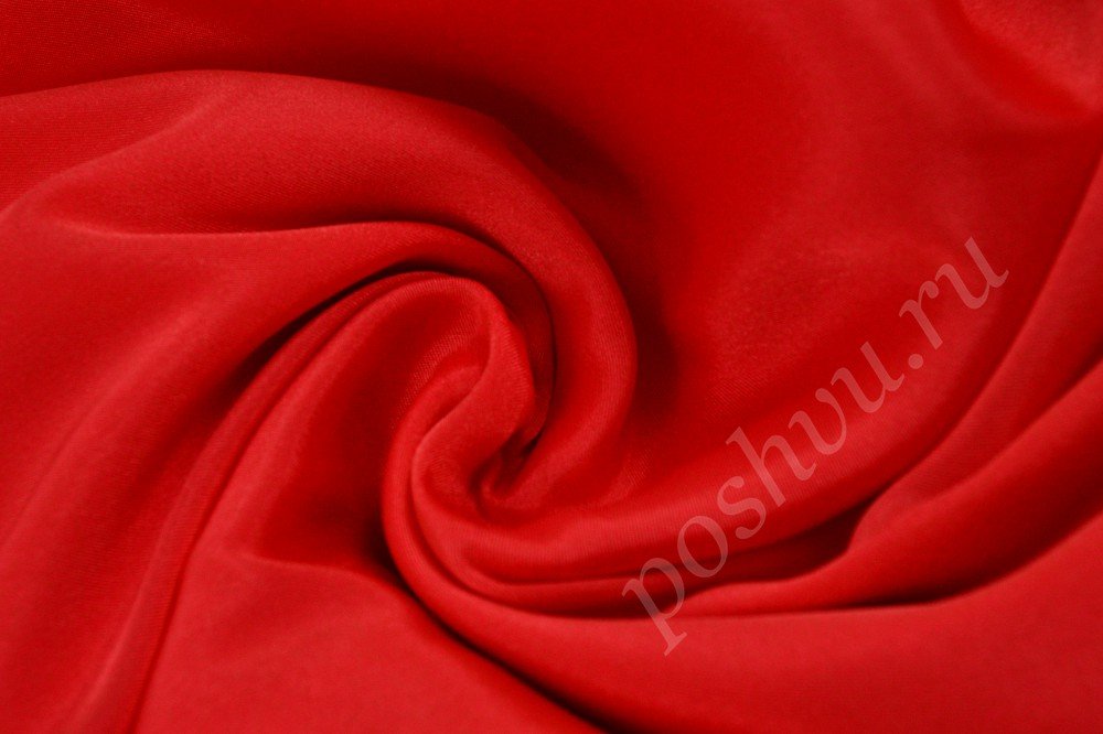 Шикарная подкладочная ткань без узоров красивого красного цвета