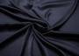 Шелк блузочно-плательный атласный черно-синего цвета