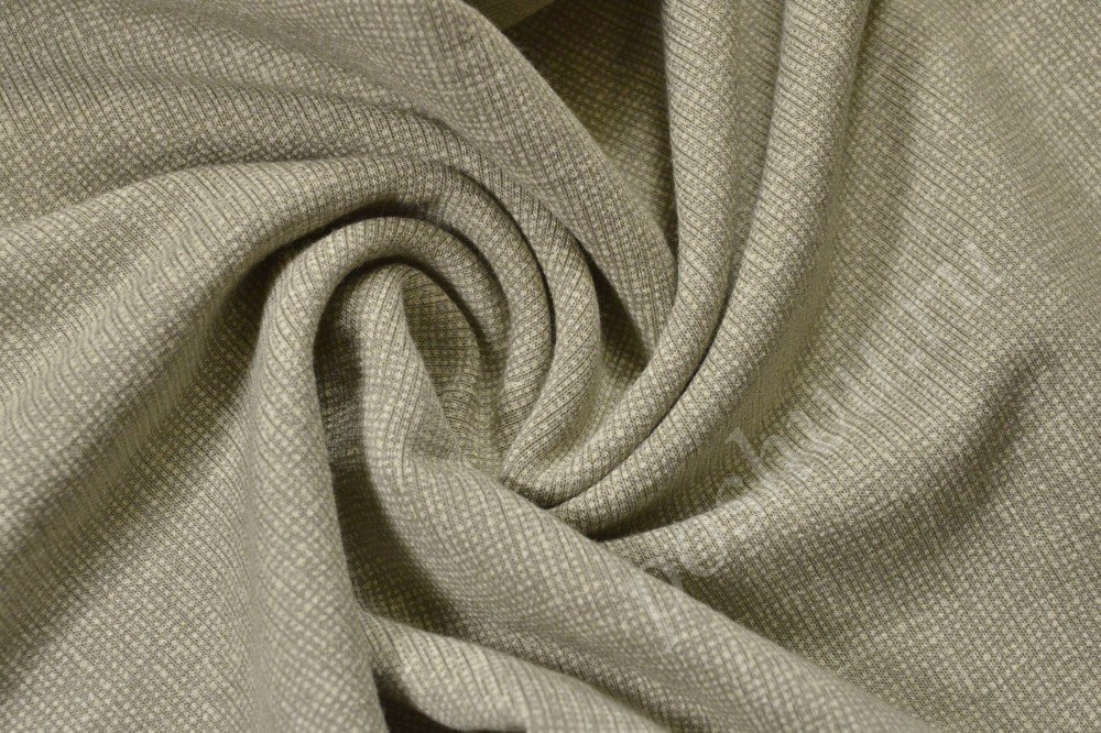 Трикотажная ткань серо-бежевого оттенка