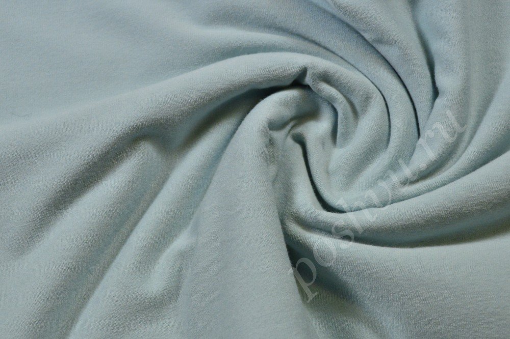 Трикотажная ткань нежно-голубого оттенка