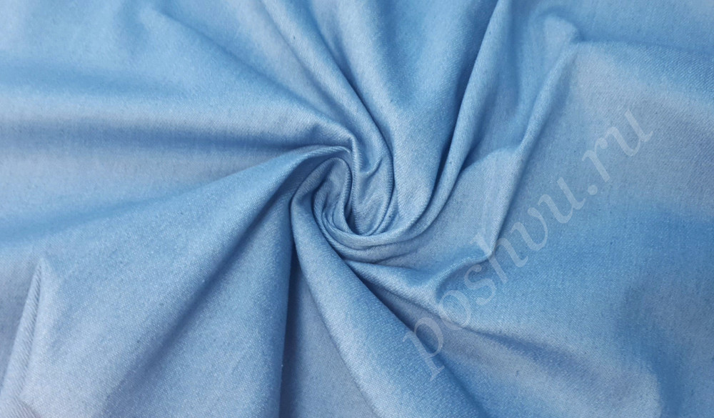 Ткань джинс цвет Голубой