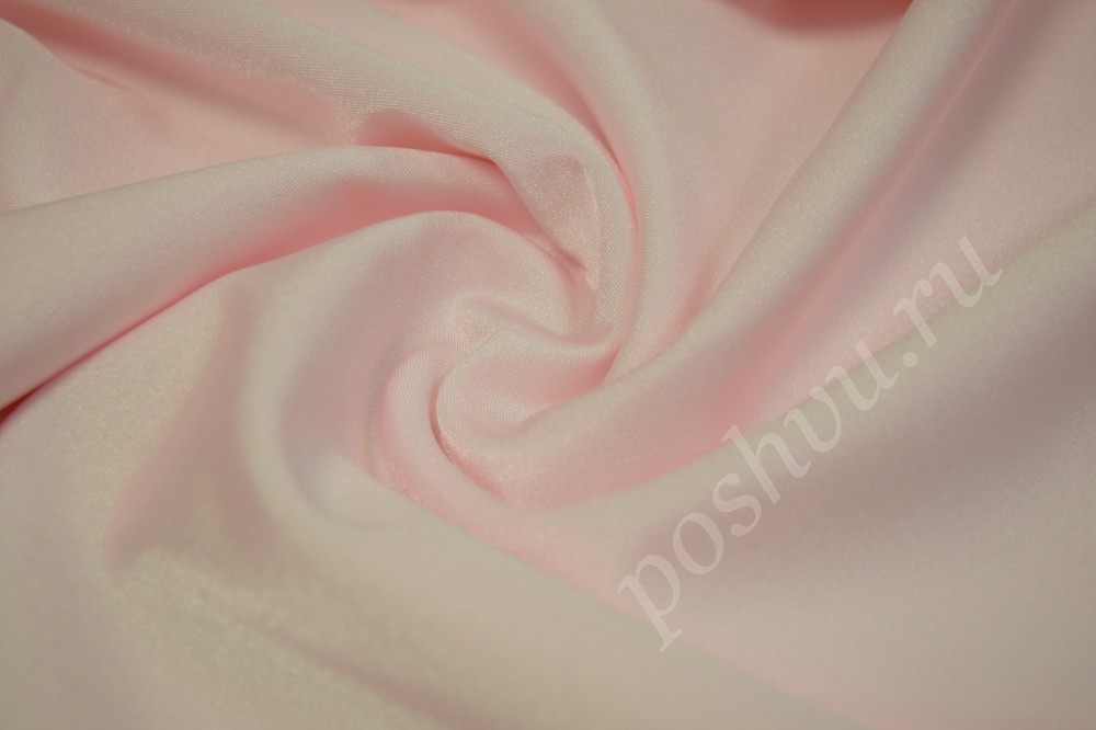 Ткань бифлекс нежно розового цвета