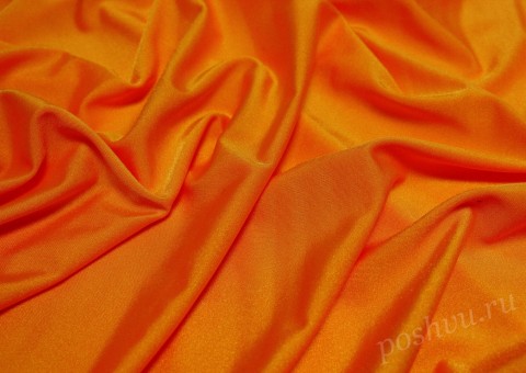 Ткань бифлекс Оранжевого цвета