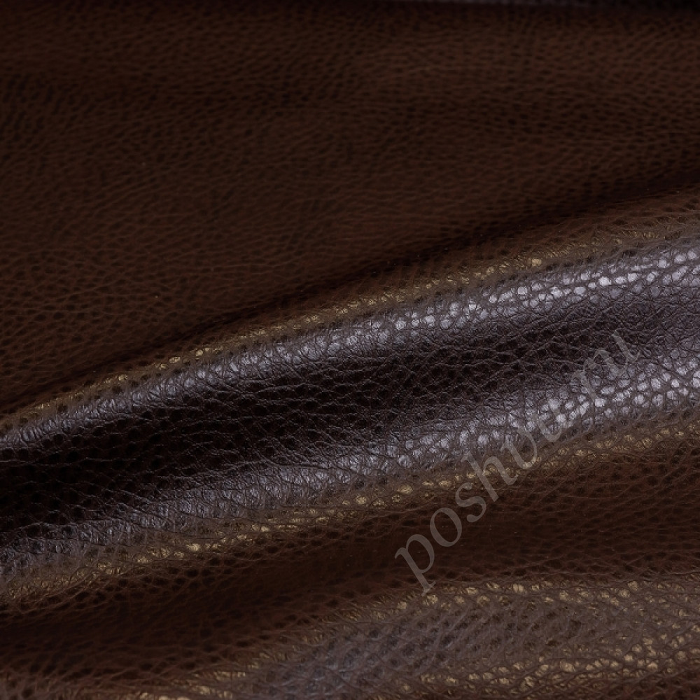 Кожа искусственная TEXAS темно-коричневого цвета
