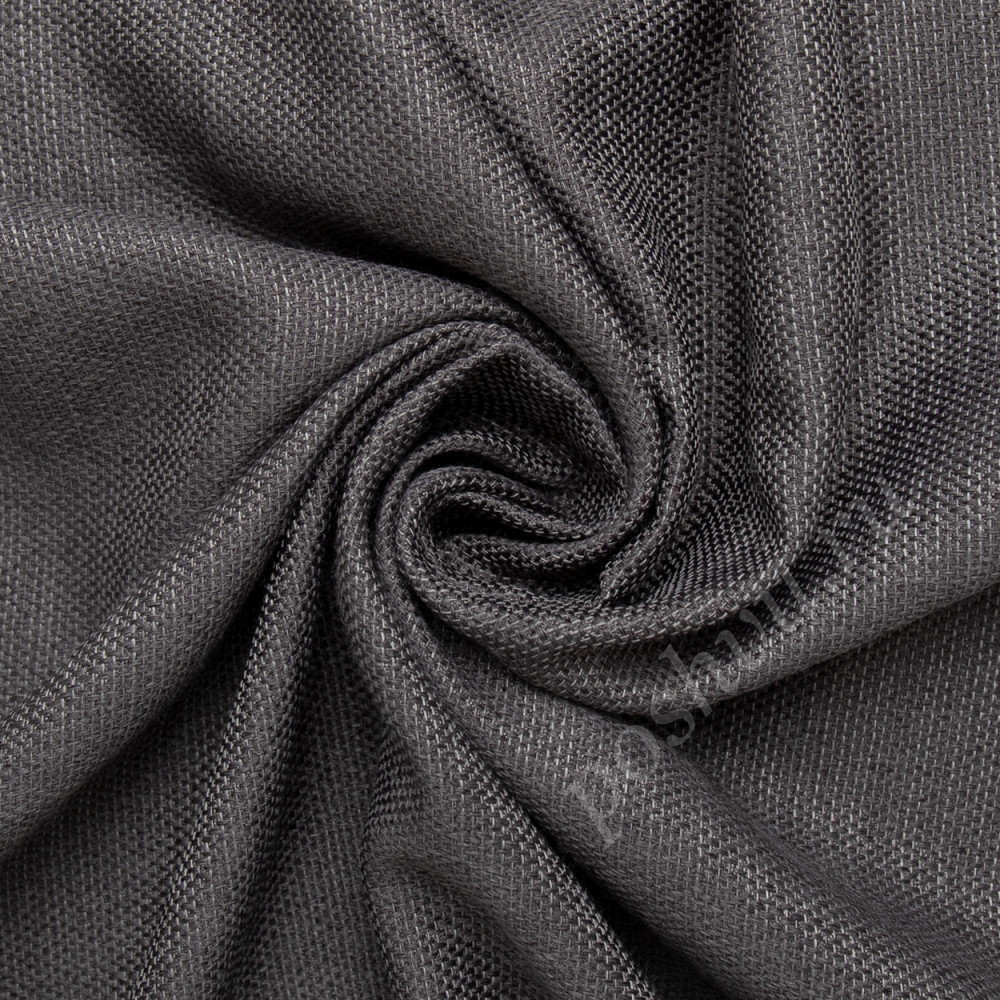 Портьерная ткань DENVER темно-серого цвета, выс.300см