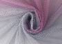 Тюль сетка DEBORAH бело-розовый градиент по низу полотна, выс.280см