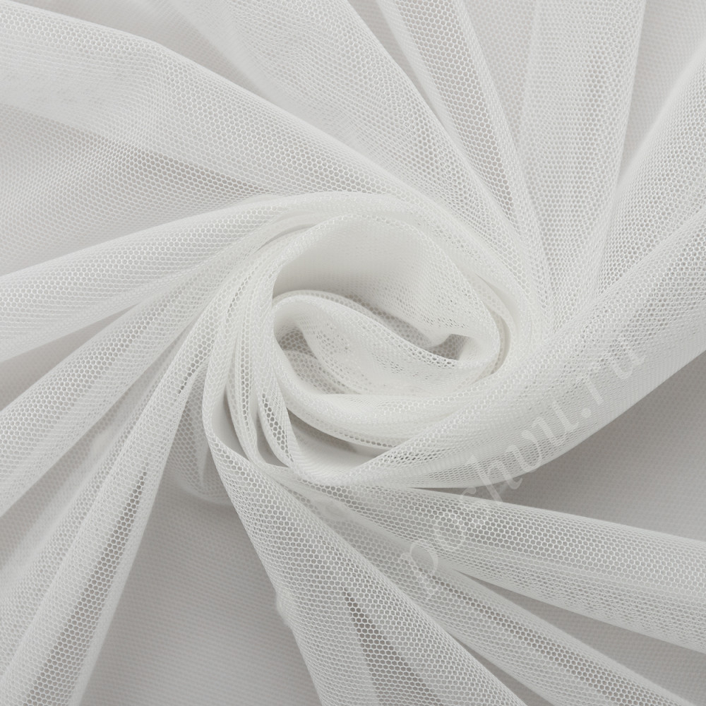 Тюль сетка ELENA с вышивкой белого цвета, выс.295см