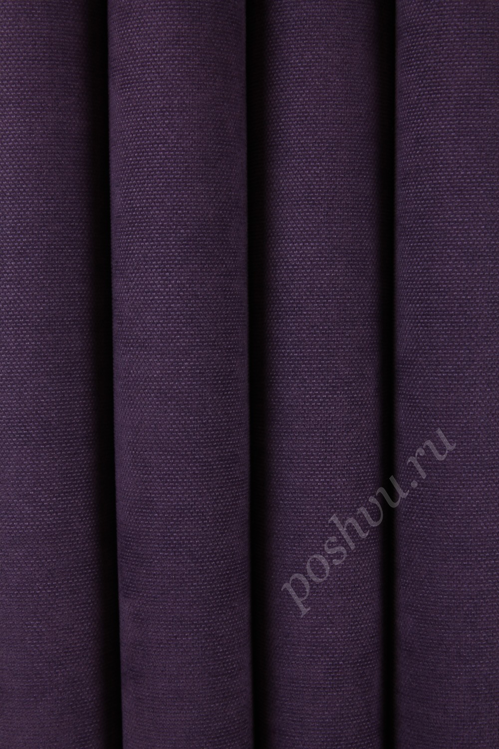 Портьерная однотонная ткань ELIZA Фиолетового цвета