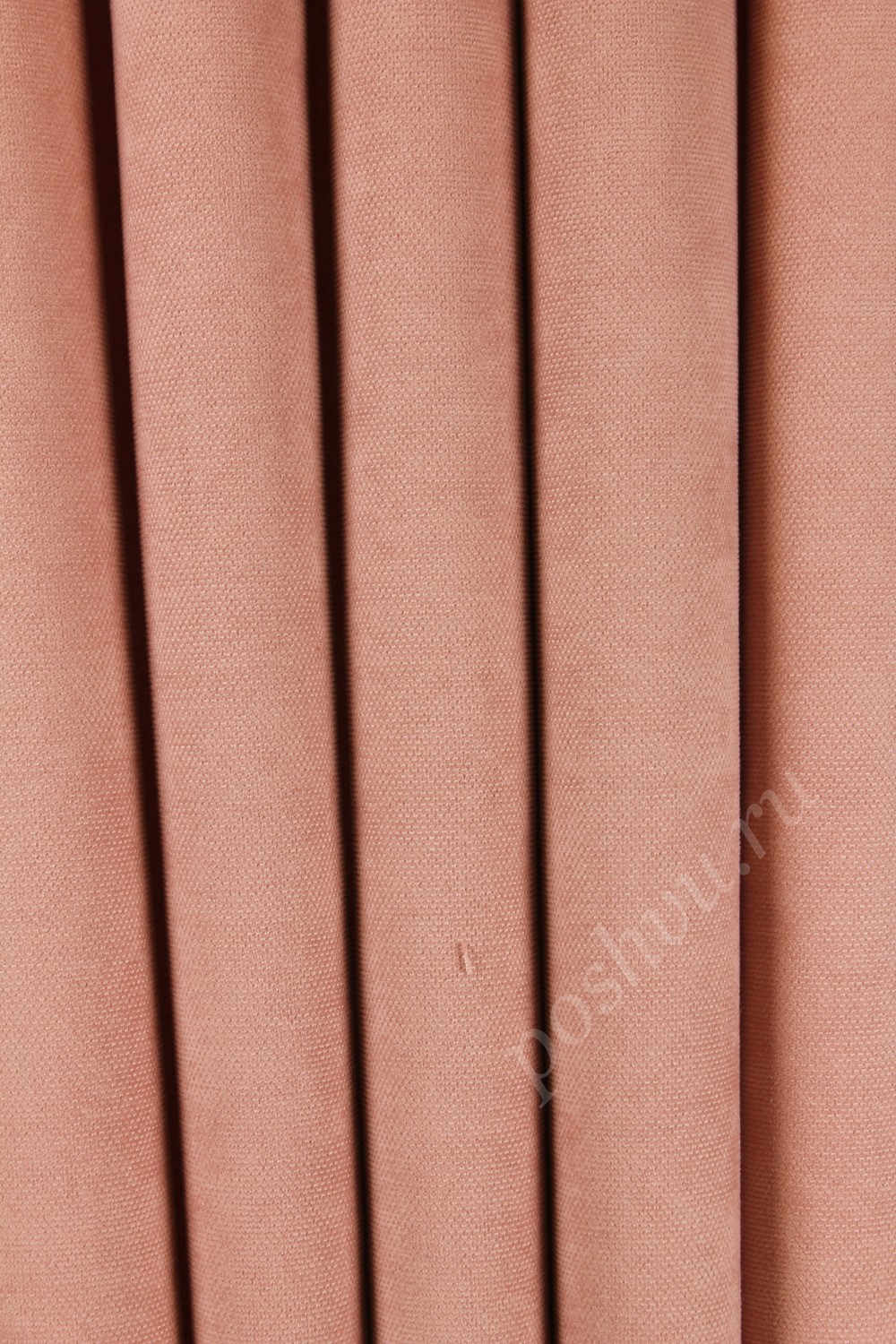 Портьерная однотонная ткань ELIZA розового цвета