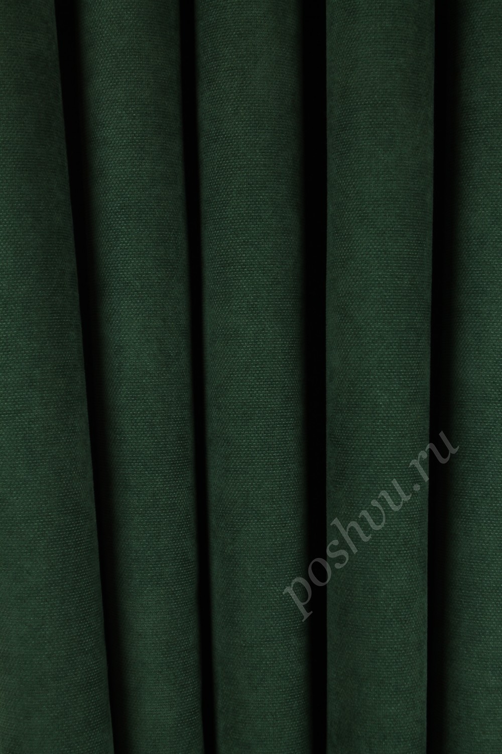 Портьерная однотонная ткань ELIZA Зеленого цвета