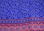 Ткань штапель синего цвета с красивым флористическим узором