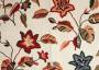 Мебельная ткань гобелен FLORIDA рыже-коричневые цветы на бежевом фоне шир.140см