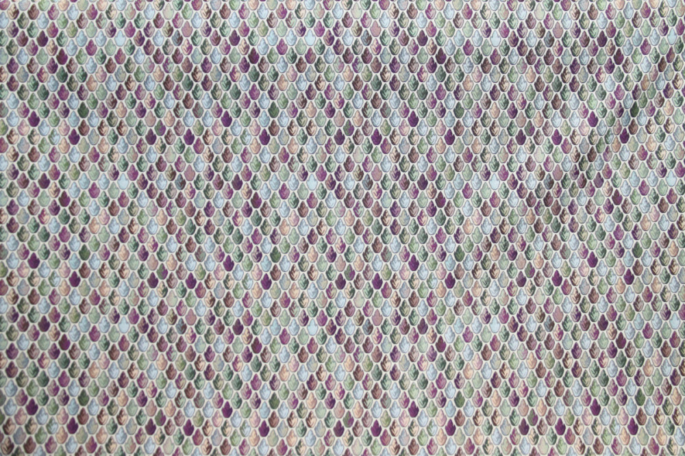Мебельная ткань гобелен INDIAN в серо-фиолетовых тонах шир.140см