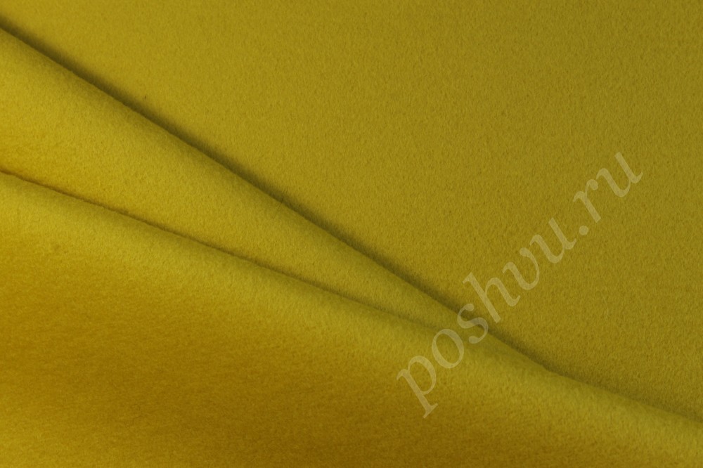Пальтовая ткань желтого цвета Max Mara