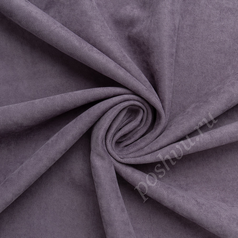 Портьерная ткань канвас FELICE темно-лилового цвета, выс.300см