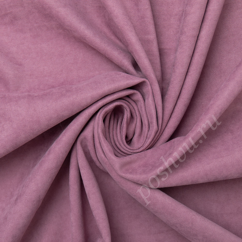 Портьерная ткань канвас FELICE темно-розового цвета, выс.300см