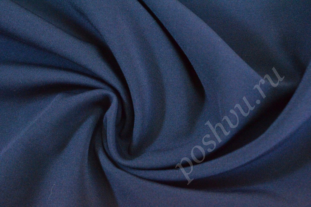 Ткань костюмно-плательная синего оттенка
